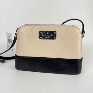 Kate Spade Cream and Black Crossbody Bag